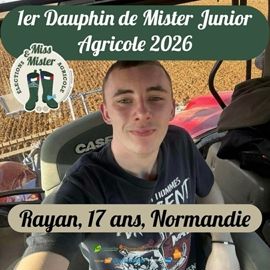 1er dauphin Mister agri junior 2026 1er dauphin Mister agri junior 2026