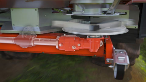 Le VarioSmart adapte la vitesse de rotation des épandeurs à entraînement mécanique en continu.