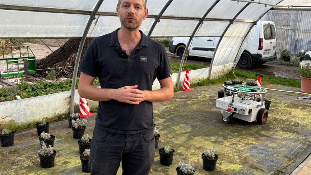 Présenté par Adrien Jauffret, Trooper le robot qui automatise le distançage des pots