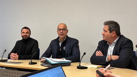 Pierrick Horel, Arnaud Rousseau et Eric Frétillère ont expliqué, avec leurs homologues de la Coopération agricole, des Chambres d'agriculture, et l'Acta, l'importance de définir des propositions communes sur la gestion de l'eau.