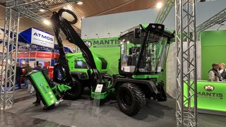 Le stand d'Alamo Group pour la marque Mantis sur le salon Agritechnica.