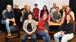 Sur la ferme d’Emmanuel Ogier, six agriculteurs et trois agricultrices de la Bourgogne-Franche-Comté étaient accompagnés par deux chercheuses en sciences humaines de l’Inrae et une médiatrice.