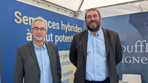 Le 4 septembre dernier, à la Foire de Châlons, Christophe Passelande (DG de Soufflet agriculture et de Soufflet vigne) et Antoine de Zutter (DG de Soufflet agriculture France) présentaient « Ambition 2030 », le plan stratégique de l'entreprise.