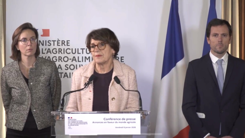 Annie Genevard a annoncé de nouvelles mesures en faveur des agriculteurs, le 9 janvier