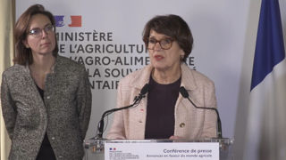 La ministre de l'Agriculture a fait de nouvelles annonces pour répondre à la colère des agriculteurs le 9 janvier 2026.