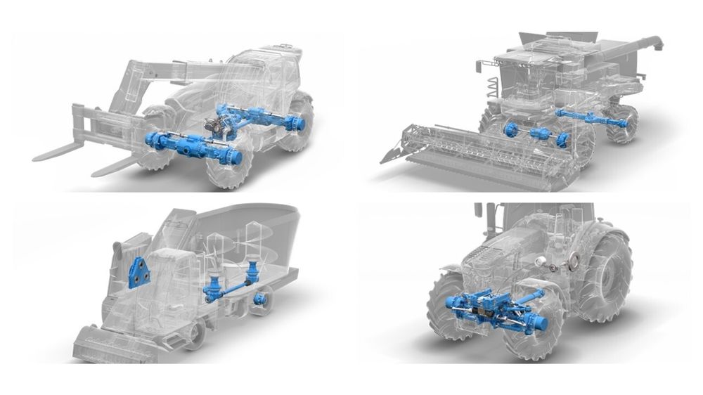 Les essieux et composants de Dana équipent une grande diversité d'engins agricoles et de manutention.
