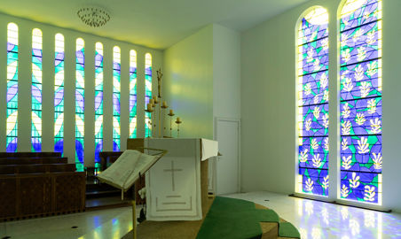 vitraux de la chapelle du Rosaire