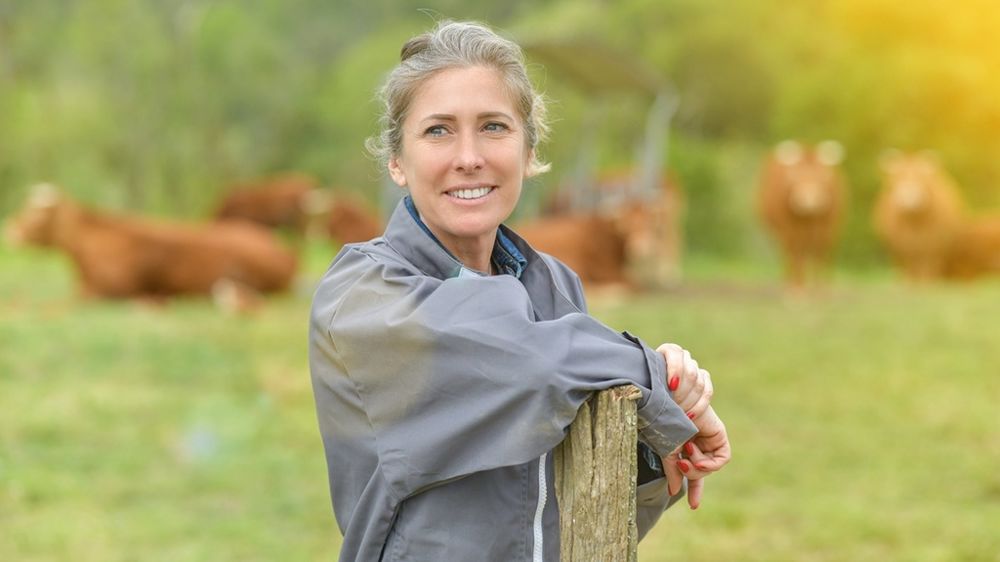 Eleveuse de vaches allaitantes