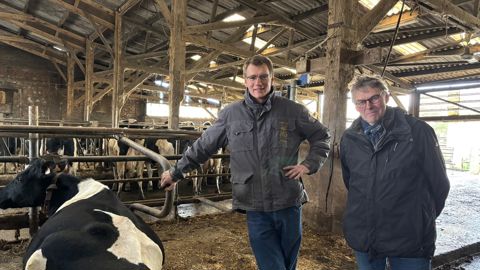 Joep de Jong a repris la ferme laitière normande de Sikko Cazemier en novembre 2025.