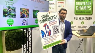 Gilles Bertrandias, président du Collectif Nouveaux Champs, a présenté le nouveau label « Tous gagnants » au Salon de l'agriculture le jeudi 26 février 2026.