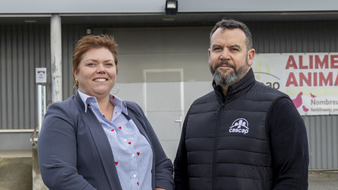 Aude Bouas, directrice générale, et Cédric Fourcassier, président de la Cascap.