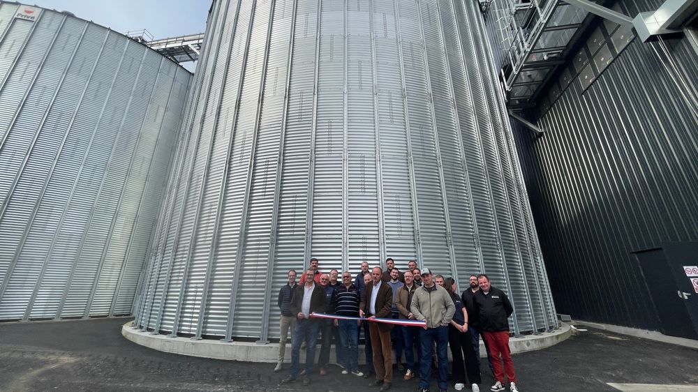 Le nouveau silo de Flesselles, dans la Somme, a été inauguré par Sana Terra jeudi 5 mars.