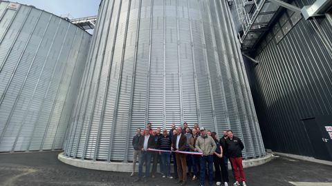 Le nouveau silo de Flesselles, dans la Somme, a été inauguré par Sana Terra jeudi 5 mars.