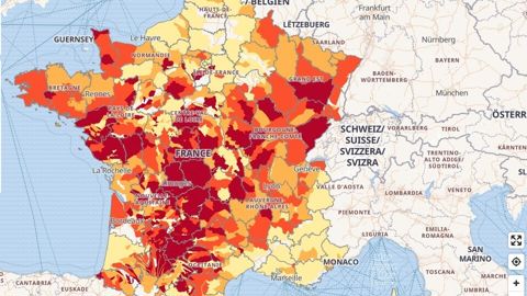 Carte des restrictions d'eau au 22 juillet 2026.