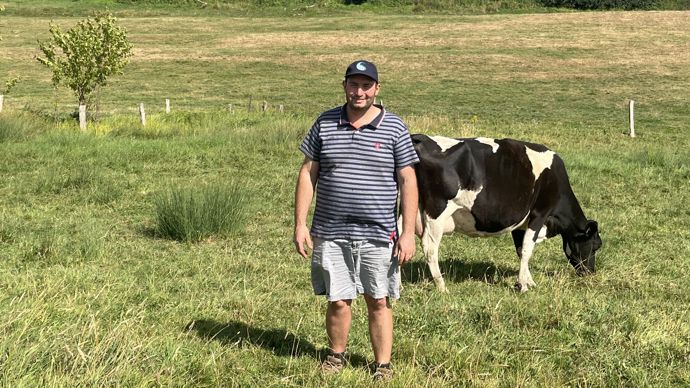 Clément Coussement est passé à un système 100 % herbe pour ses 101 vaches laitiè