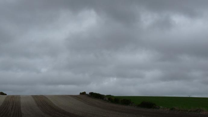 Ciel orageux et nuageux