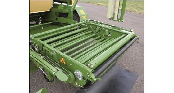 Système de pesée embarquée sur une presse enrubanneuse Krone Comprima CV 210 XC