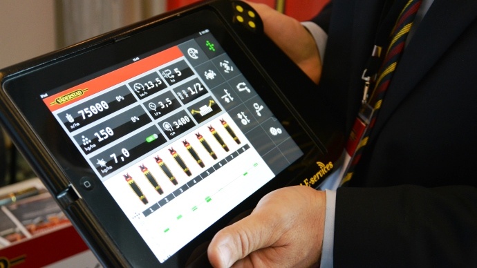 L'Ipad solution hight tech au remplacement du Control-station de Väderstad.