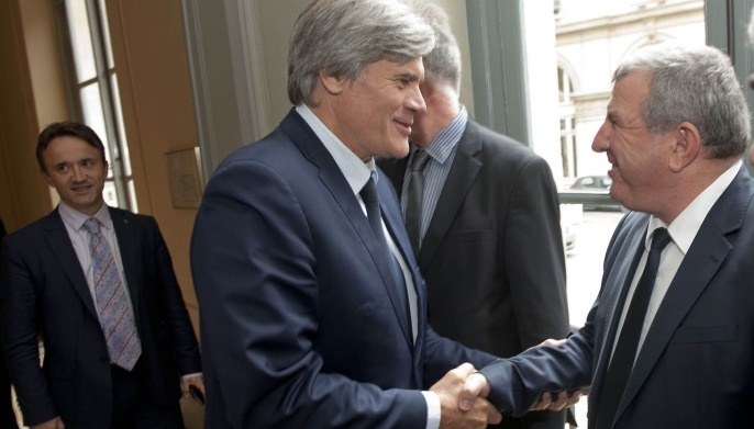 Stéphane Le Foll, ministre de l’Agriculture,  s’est entretenu avec Dimitar Grekov, Ministre bulgare de l’Agriculture et de l’alimentation.