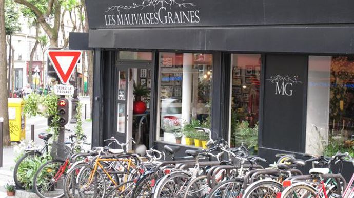 ©Odile Maillard Mauvaises Graines : la façade, bien loin de celles des jardineries traditionnelles… 