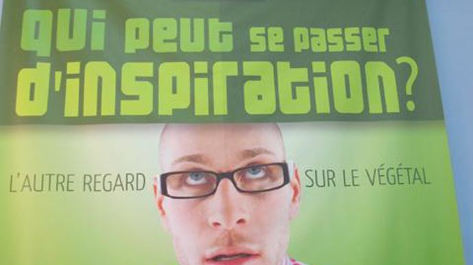 01. Salon du végétal 2011, affiche de l'espace inspiration.