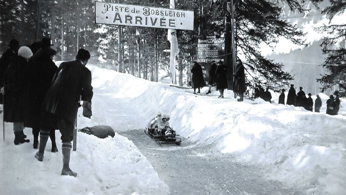 En 1924, les champions enchaînaient les virages à bord d'un bobsleigh...