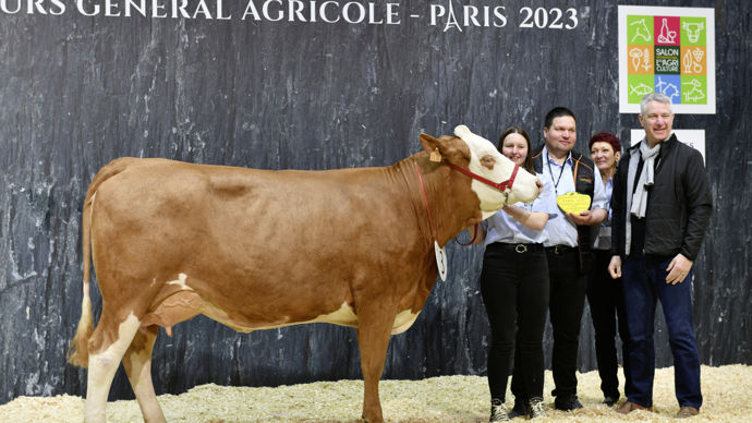 - La championne jeune simmental a fait la différence sur le poste de la mamelle, avec un ligament suspenseur tout en puissance et des trayons très bien dimensionnés. La tension dans son dessus et sa belle couverture musculaire ont séduit le juge. Rigolade nous vient de la Haute-Marne.