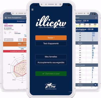 Aperçu de l'application illicow de PHF